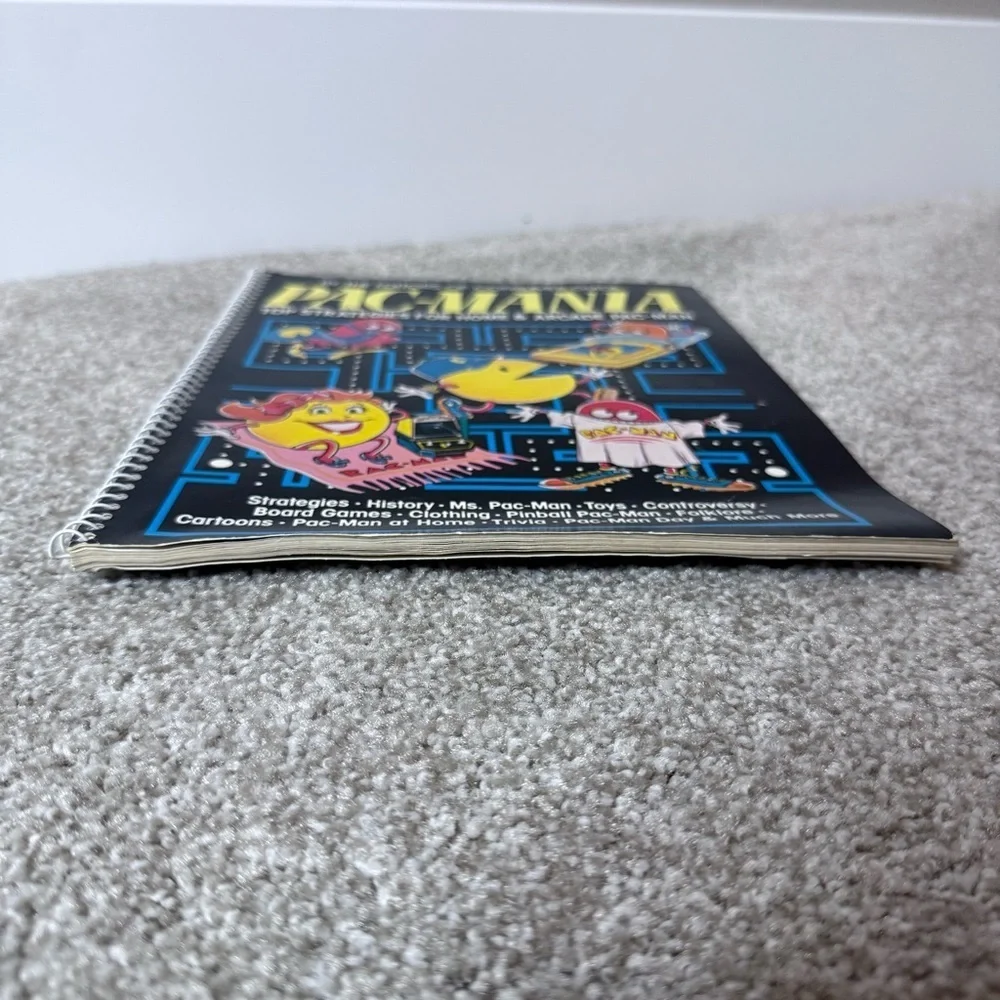 Vintage Rare PAC-Mania top strategies for home and arcade spiral book 1982’
